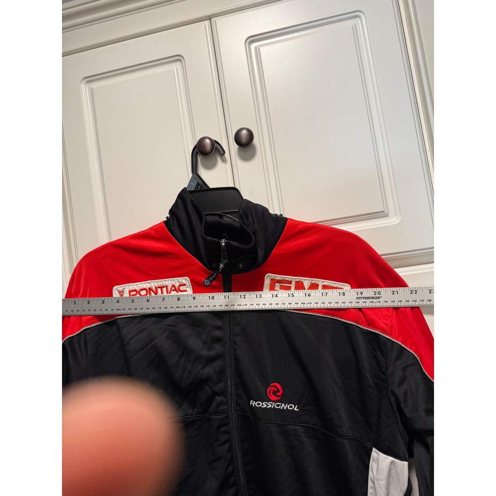 Pontiac GMC Rossignol Racing Track Jacket Full Zip Mens XL Red Black - Picture 6 of 8